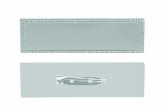 RECTANGULAR METBAL BADGE