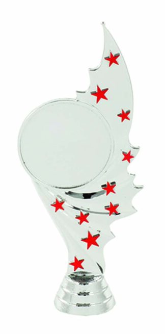 SHARK HOLDER - SILVER/RED