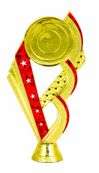 FIVE STAR HOLDER - GOLD/RED