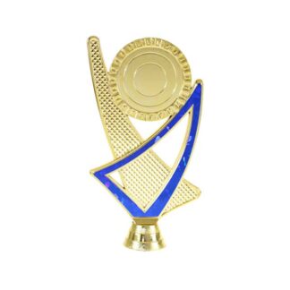 TRI CROSS HOLDER - GOLD/BLUE