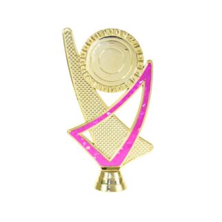 TRI CROSS HOLDER - GOLD/PINK