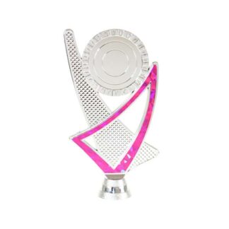 TRI CROSS HOLDER - SILVER/PINK