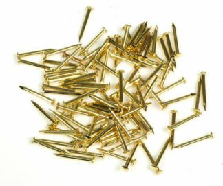 PLAQUE NAIL 14mm GOLD - Bags of 100 Only