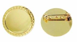ENGRAVABLE ROUND BADGE w/- 25mm Insert