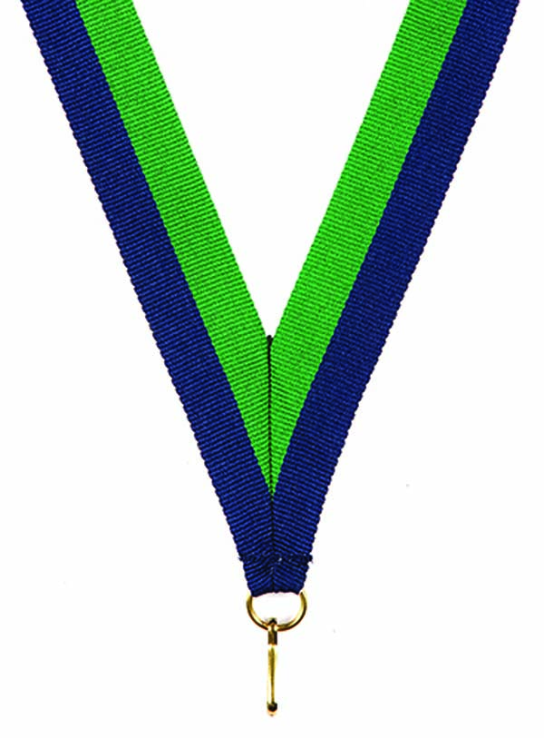 KWIK KLIP MEDAL RIBBONS - NAVY BLUE/GREEN