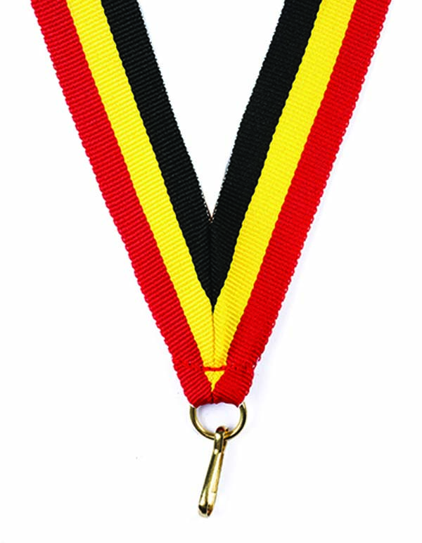 KWIK KLIP MEDAL RIBBONS - YELLOW/BLACK/RED