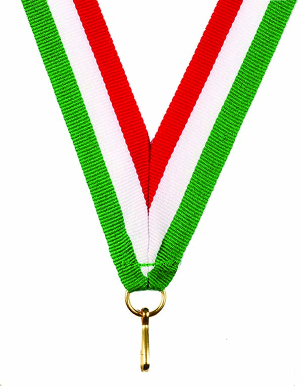 KWIK KLIP MEDAL RIBBONS - RED/WHITE/GREEN