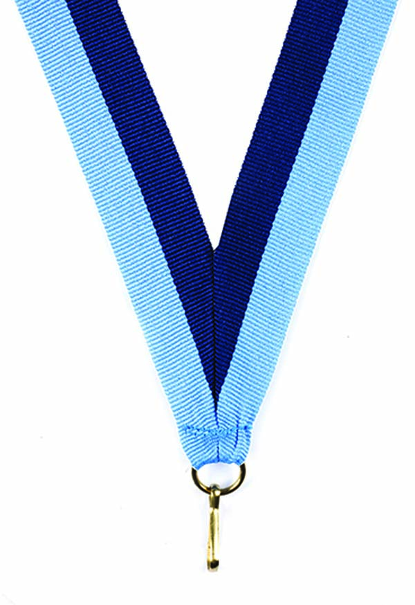 KWIK KLIP MEDAL RIBBONS - NAVY BLUE/SKY BLUE