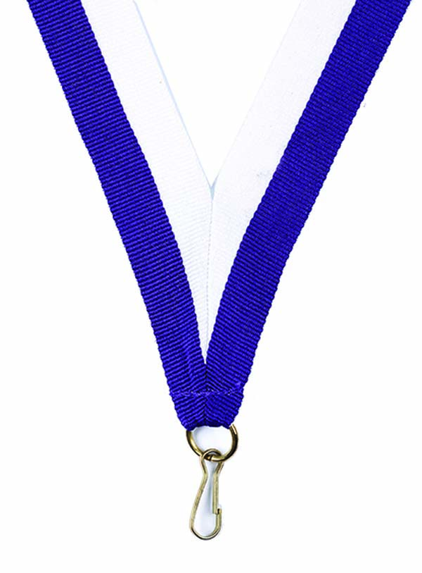 KWIK KLIP MEDAL RIBBONS - PURPLE/WHITE