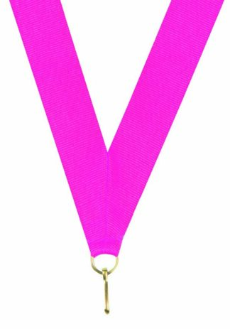 KWIK KLIP MEDAL RIBBONS - FLUORO/NEON PINK