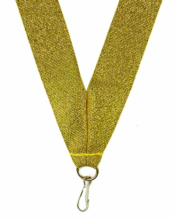 KWIK KLIP MEDAL RIBBONS - GOLD METALLIC