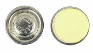 ROUND ONE POST METAL MAGNETIC BADGE BACK