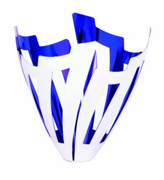 SCRIBE SERIES METAL BOWL - SILVER/BLUE