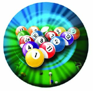 MYLAR HOLOGRAPHIC 2"/50mm BILLIARDS Insert