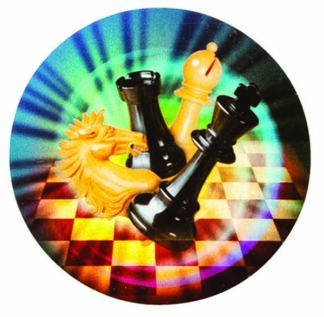 MYLAR HOLOGRAPHIC 2"/50mm CHESS Insert