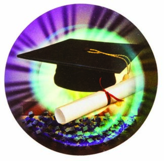 MYLAR HOLOGRAPHIC  2"/50mm GRADUATION Insert