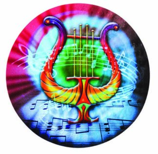 MYLAR HOLOGRAPHIC 2"/50mm MUSIC Insert