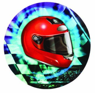 MYLAR HOLOGRAPHIC 2"/50mm MOTOR RACING Insert