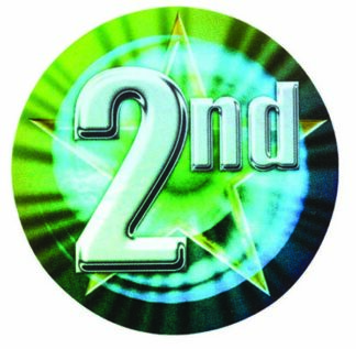 MYLAR HOLOGRAPHIC 2"/50mm 2nd PLACE Insert