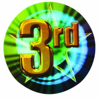 MYLAR HOLOGRAPHIC 2"/50mm 3RD PLACE Insert