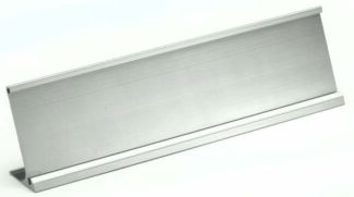 DESK PLATE HOLDER - SILVER
