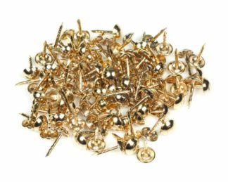 PLAQUE NAIL 12mm GOLD - Bags of 100 Only