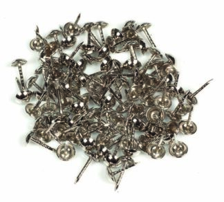 PLAQUE NAIL 12mm SILVER - Bags of 100 Only