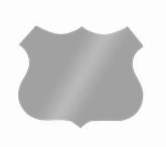 ANODISED ALUMINIUM SIDE SHIELDS - 32mm (per pack 25)