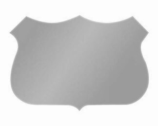 ANODISED ALUMINIUM SIDE SHIELD 50mm x 70mm