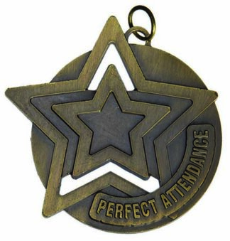 BRISTOL SERIES MEDALS - PERFECT ATTENDANCE