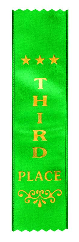 AWARD RIBBONS - THIRD PLACE
