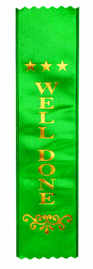 AWARD RIBBONS - WELL DONE