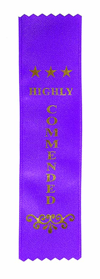AWARD RIBBONS - HIGHLY COMMENDED