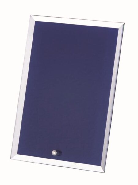GLASS PLAQUE WITH STRUT