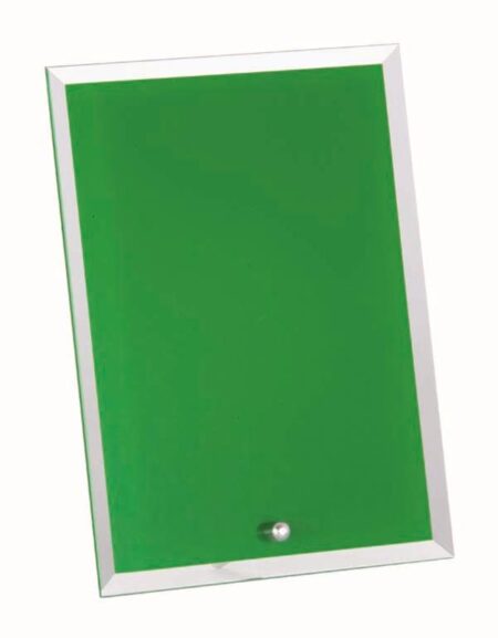 GLASS PLAQUE WITH STRUT