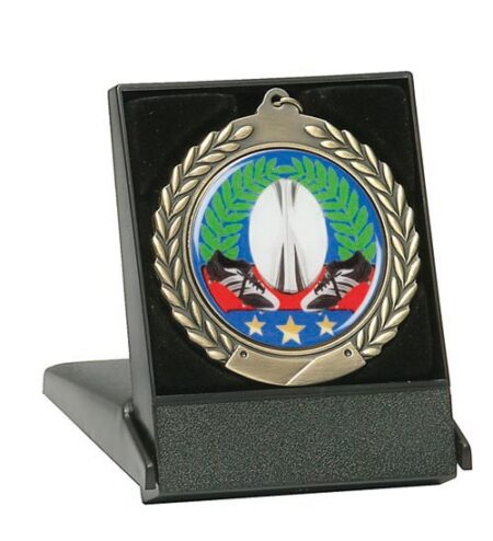 RUGBY MEDAL AWARD - 50mm Insert