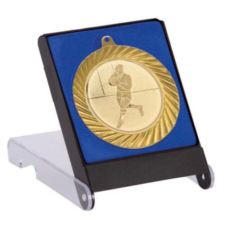 RUGBY MEDAL AWARD - 50mm Insert