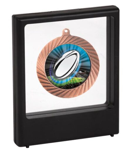 RUGBY MEDAL AWARD - 50mm Insert