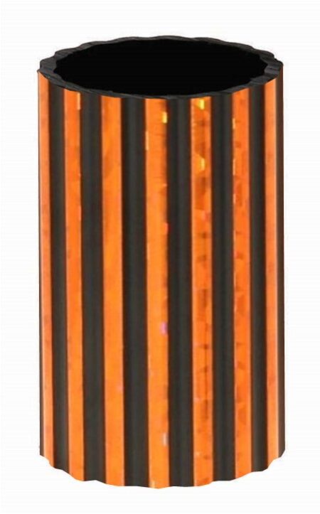JAZZ PLASTIC EXTRUSION - BLACK/ORANGE - 150mm