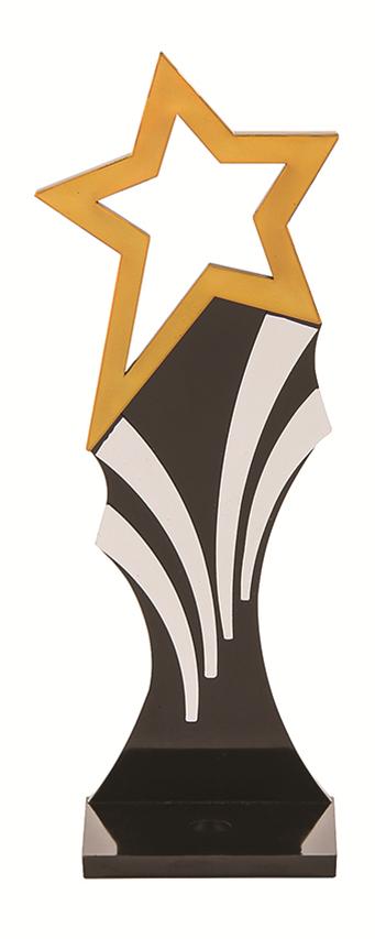 STAR BACKDROP - SQUARE BASE - BLACK/GOLD/SILVER