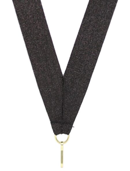 KWIK KLIP MEDAL RIBBONS - BLACK METALLIC