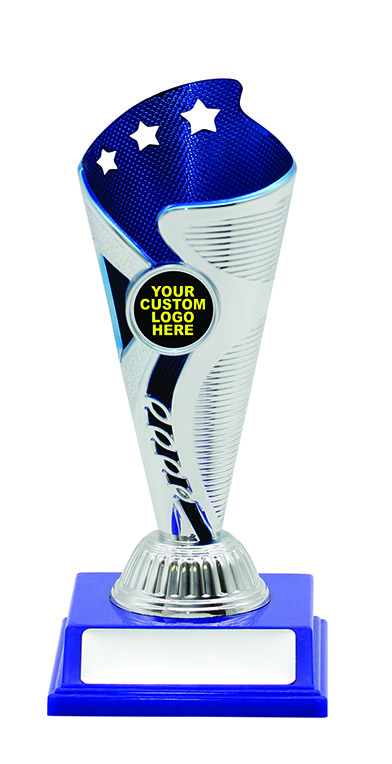 GENERAL AWARDS - 175mm - SILVER/BLUE