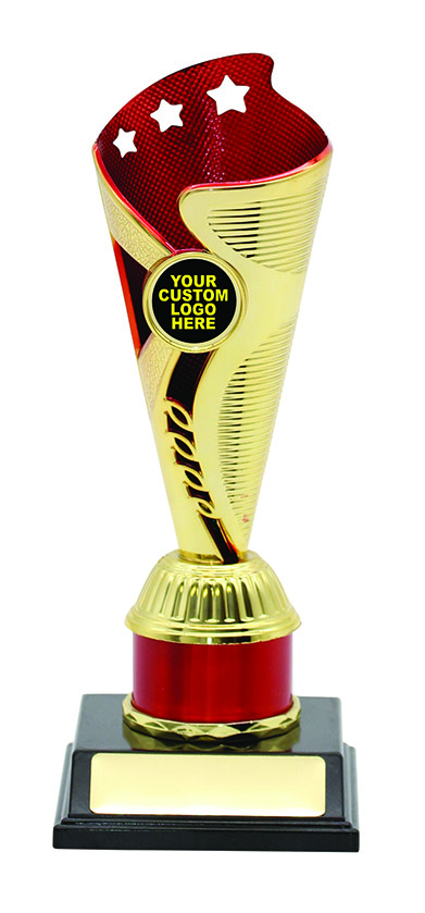 GENERAL AWARDS - 205mm - GOLD/RED