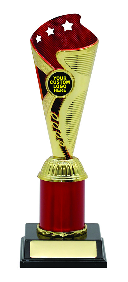 GENERAL AWARDS - 230mm - GOLD/RED