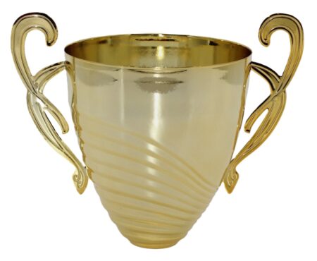 100mm DIA METAL CUP - DARK GOLD
