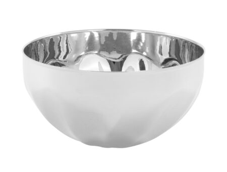 80mm DIA METAL BOWL - SILVER
