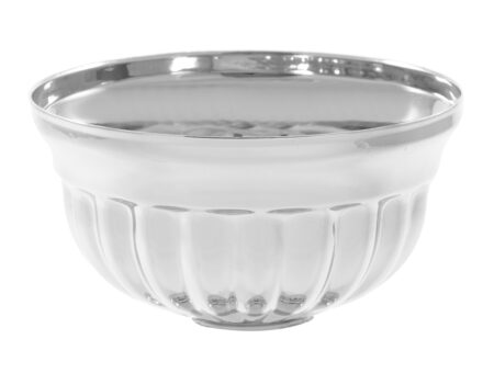 80mm DIA METAL BOWL - SILVER
