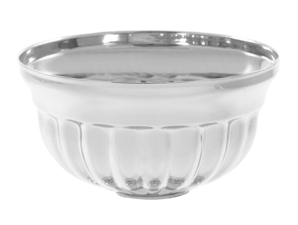 80mm DIA METAL BOWL - SILVER
