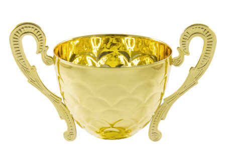 160mm DIA METAL CUP - GOLD