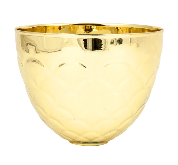 120mm DIA METAL BOWL - GOLD